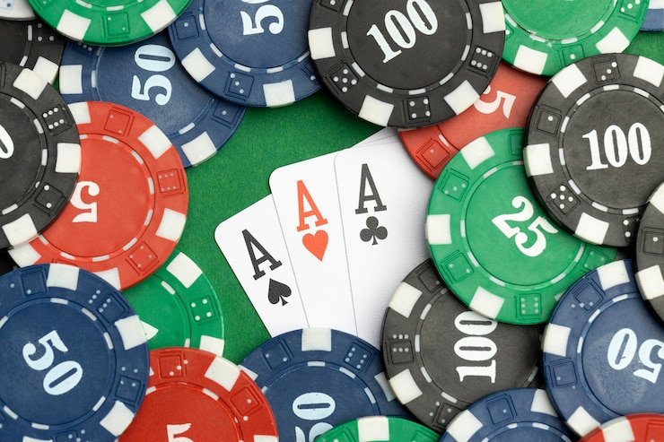 Live casino table with multiple camera angles
